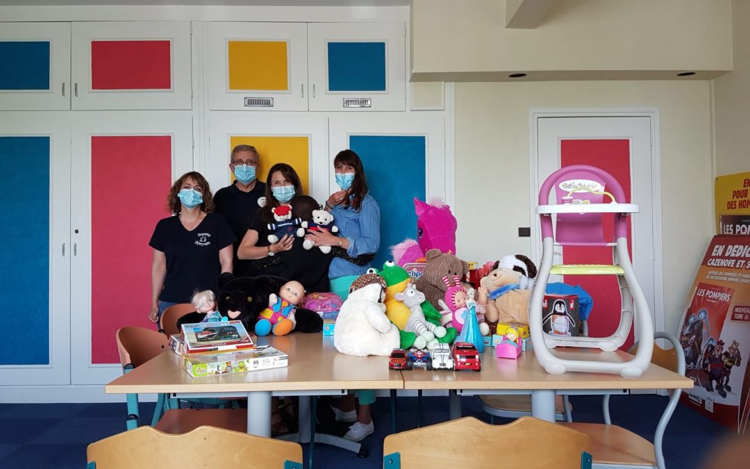 Remise de jeux et jouets à l’IDEF de La Membrolle sur Choisille